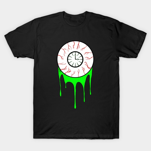 Eyeball Clock T-Shirt by Opalescents